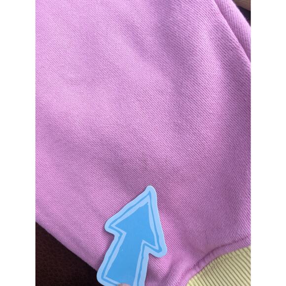 Teddy Fresh Pastel Hoodie XL Bear Patch Colorblock Patchwork Cotton Unisex Bear - Picture 9 of 13